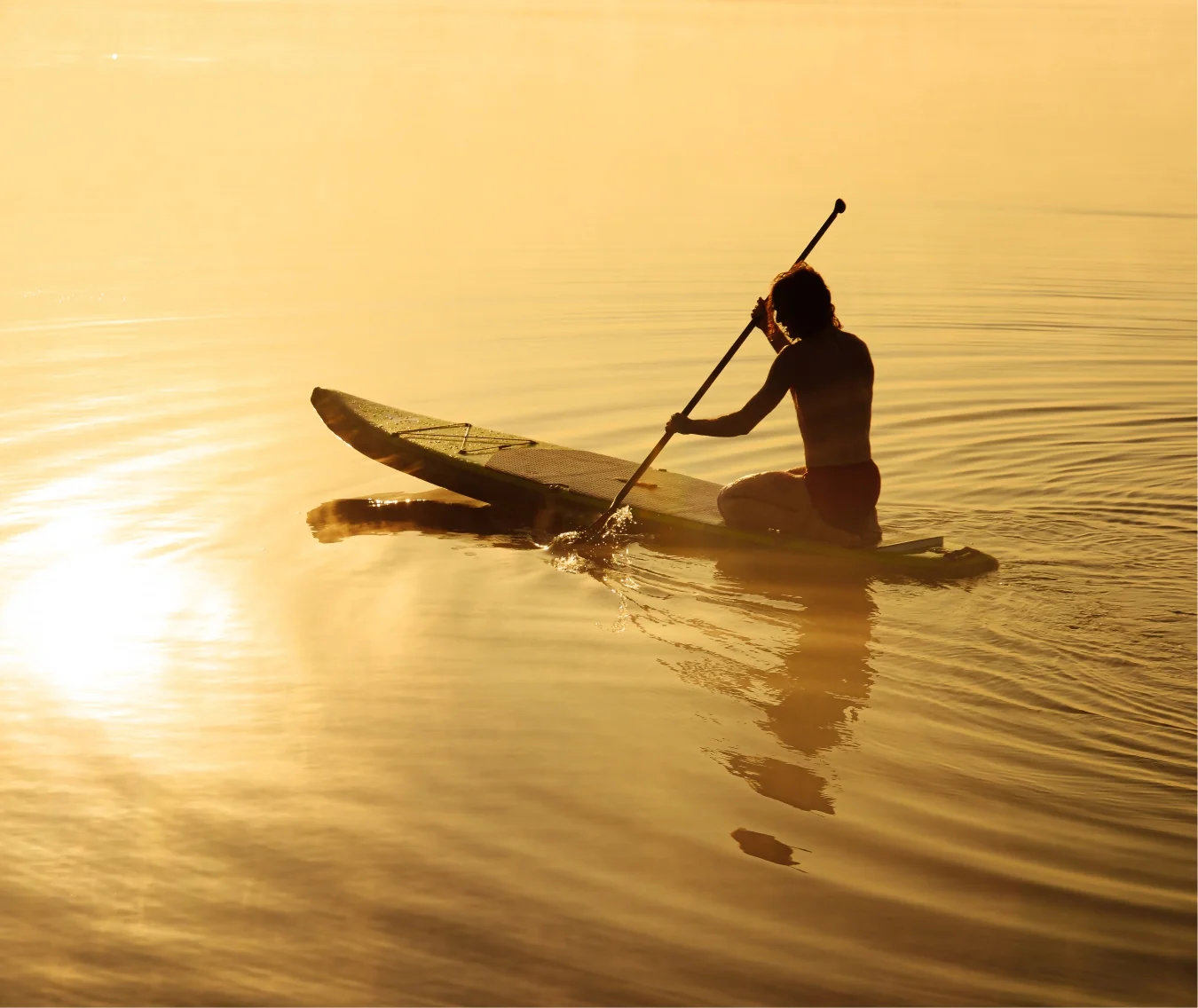 Paddle surf